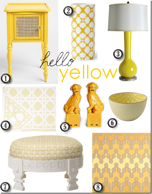 TREND MODE ARTIST ON 2012 Friday Finds Decorating with Yellow